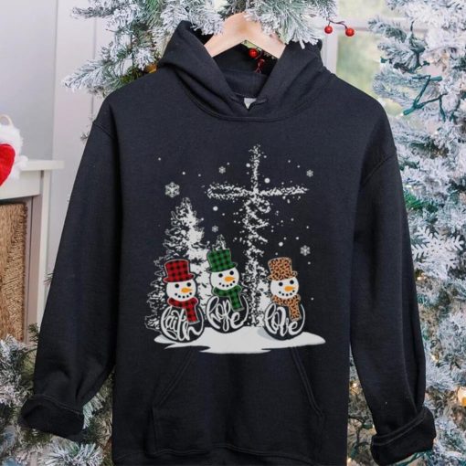 Christmas Snowman Faith Hope Love Shirt Sweathoodie, sweater, longsleeve, shirt v-neck, t-shirt