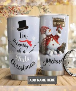 Christmas Snowman Personalized Tumbler