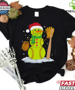 Christmas Snowman Softball Pitcher Boys Teens Xmas Softball T Shirt Recovered 3 Christmas Snowman Softball Pitcher Boys Teens Xmas Softball T Shirt Recovered
