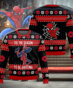Christmas Spider Man Ugly Sweater, Spiderman Xmas Sweater