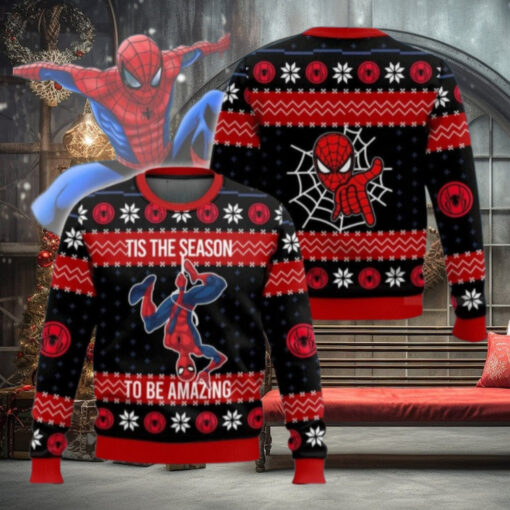 Christmas Spider Man Ugly Sweater, Spiderman Xmas Sweater