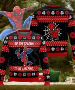 Christmas Spider Man Ugly Sweater, Spiderman Xmas Sweater