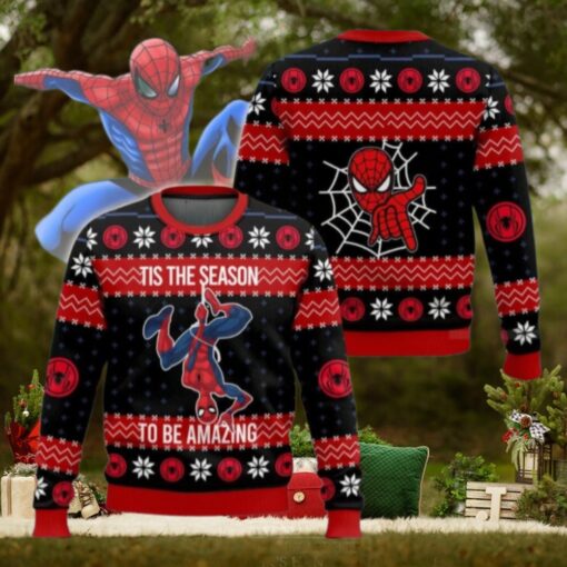 Christmas Spider Man Ugly Sweater, Spiderman Xmas Sweater