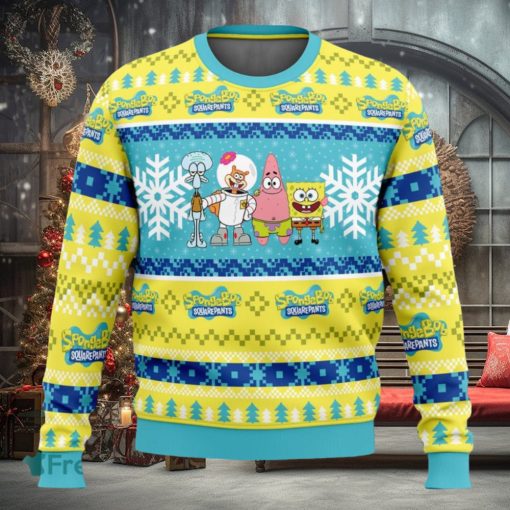 Christmas Spongebob Nickelodeon Ugly Christmas Sweaters 3D Super Hot