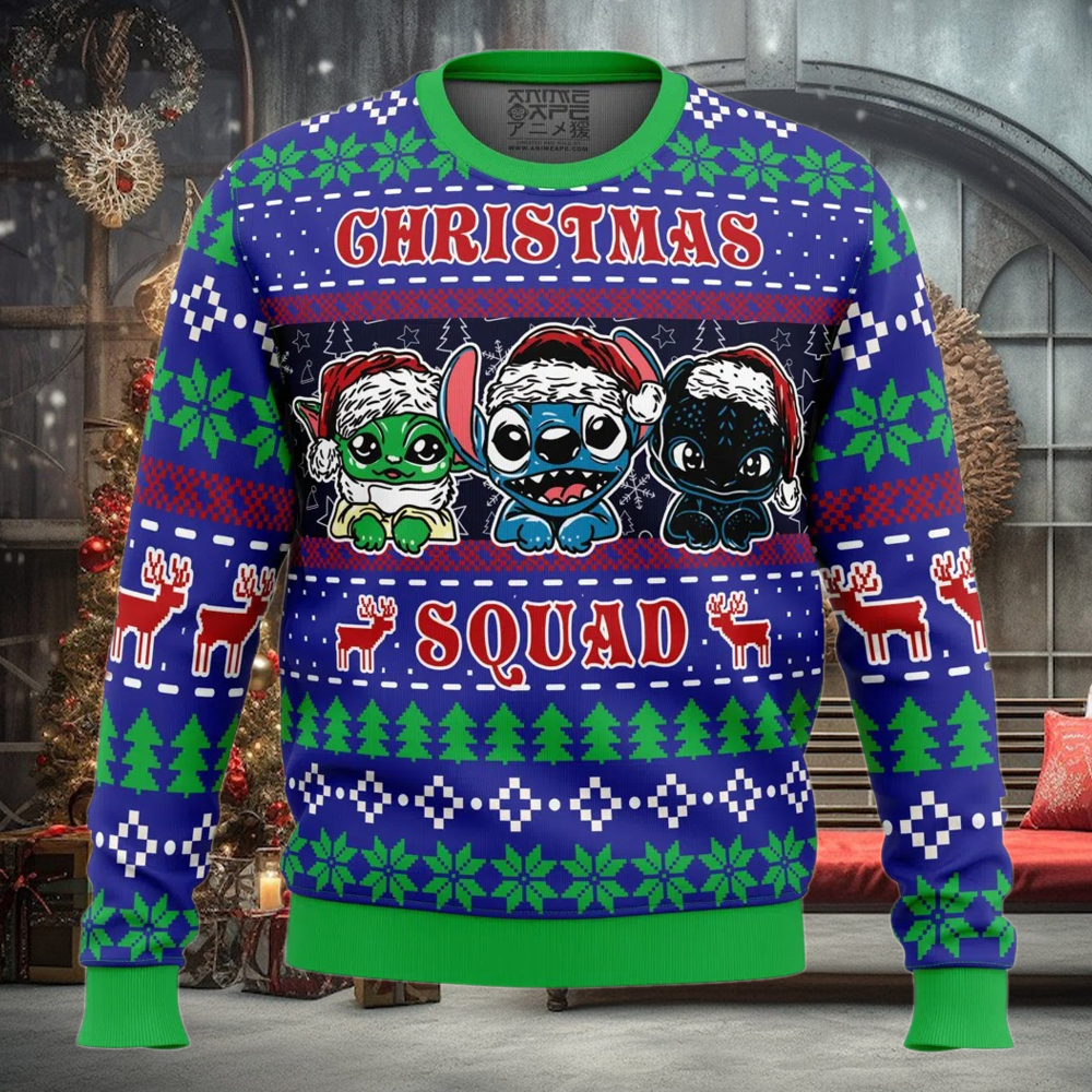 Christmas Squad Pop Culture Ugly Christmas Sweater Christmas Squad Pop Culture Ugly Christmas Sweater