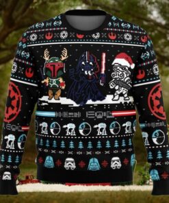 Christmas Star Wars Ugly Sweater, Boba Fett Sweater Men, Darth Vader Xmas Sweater, Stormtrooper Holiday Sweater, Disney Birthday Gift