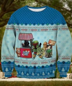 Christmas Star Wars Ugly Sweater, Magic Kingdom Shirt, Darth Vader And Boba Fett Christmas Sweatshirt, Disney Trip Tee, Gift For Fan