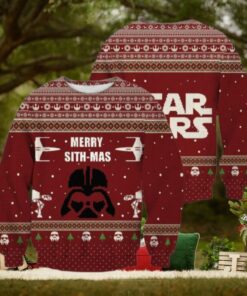 Christmas Star Wars Ugly Sweater, Merry Sith Mas Holiday Sweater