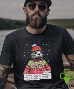 Christmas Steve Funny Otter T Shirt