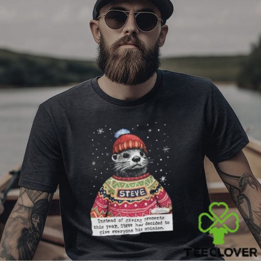 Christmas Steve Funny Otter T Shirt