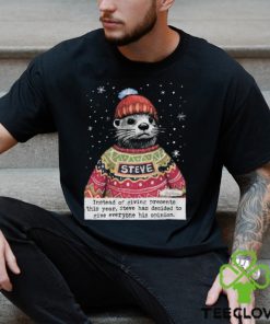 Christmas Steve Funny Otter T Shirt