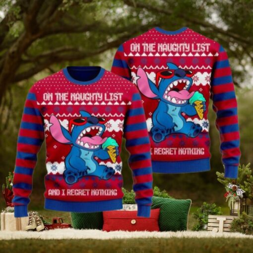Christmas Stitch Ugly Sweater, Lilo And Stitch Holiday Sweater