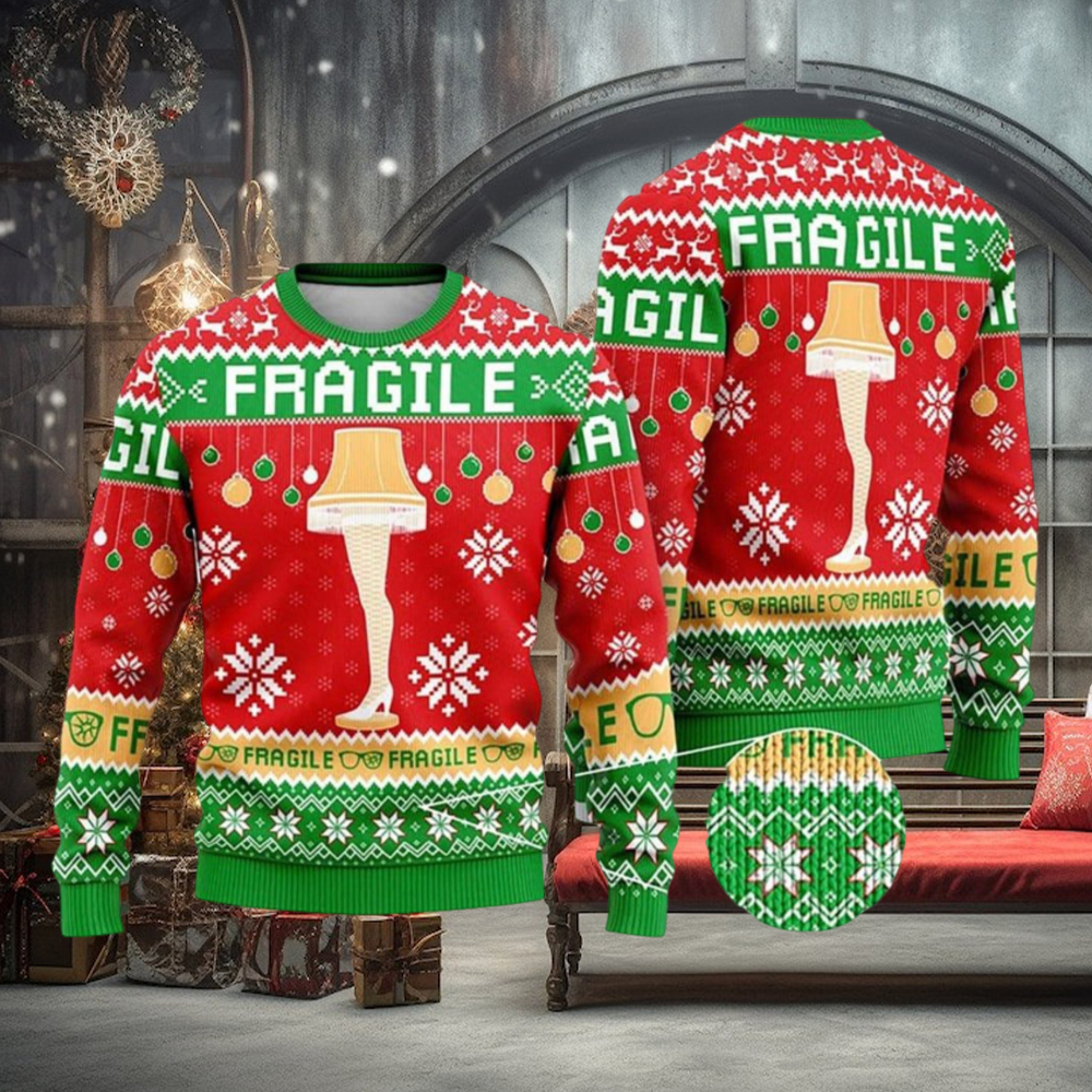 Christmas Story Fragile Ralphie Parker Christmas Movie Christmas Party 3D Sweater Christmas Story Fragile Ralphie Parker Christmas Movie Christmas Party 3D Sweater