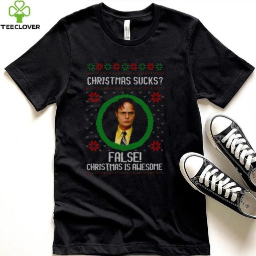 Christmas Sucks Dwight Schrute False Christmas Is Awesome hoodie, sweater, longsleeve, shirt v-neck, t-shirt