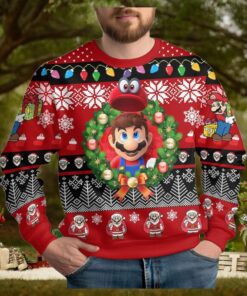 Christmas Super Mario Ugly Sweater, Superhero Christmas Sweatshirt, Family Christmas Sweater, Retro Video Game Sweater, Gift For Gamer