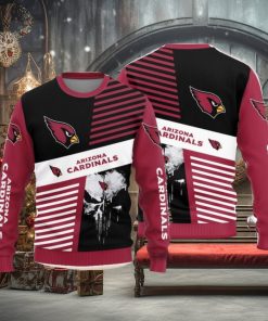 Christmas Sweater Arizona Cardinals Skull Pattern Limited Edition 3D Sweater