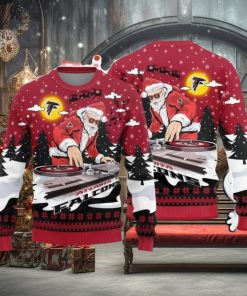 Christmas Sweater Atlanta Falcons Christmas Funny DJ Santa Limited Edition 3D Sweater