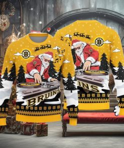 Christmas Sweater Boston Bruins Christmas Funny DJ Santa Limited Edition 3D Sweater