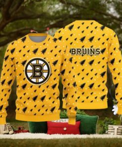 Christmas Sweater Boston Bruins Christmas Pine Tree Patterns Pattern 3D Sweater