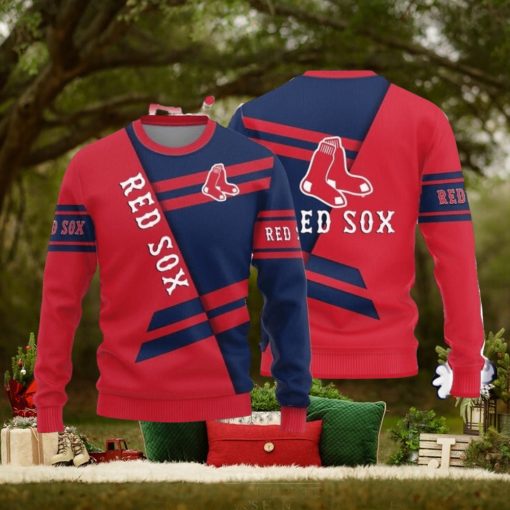 Christmas Sweater Boston Red Sox Basic Pattern Limited Edition 3D Sweater