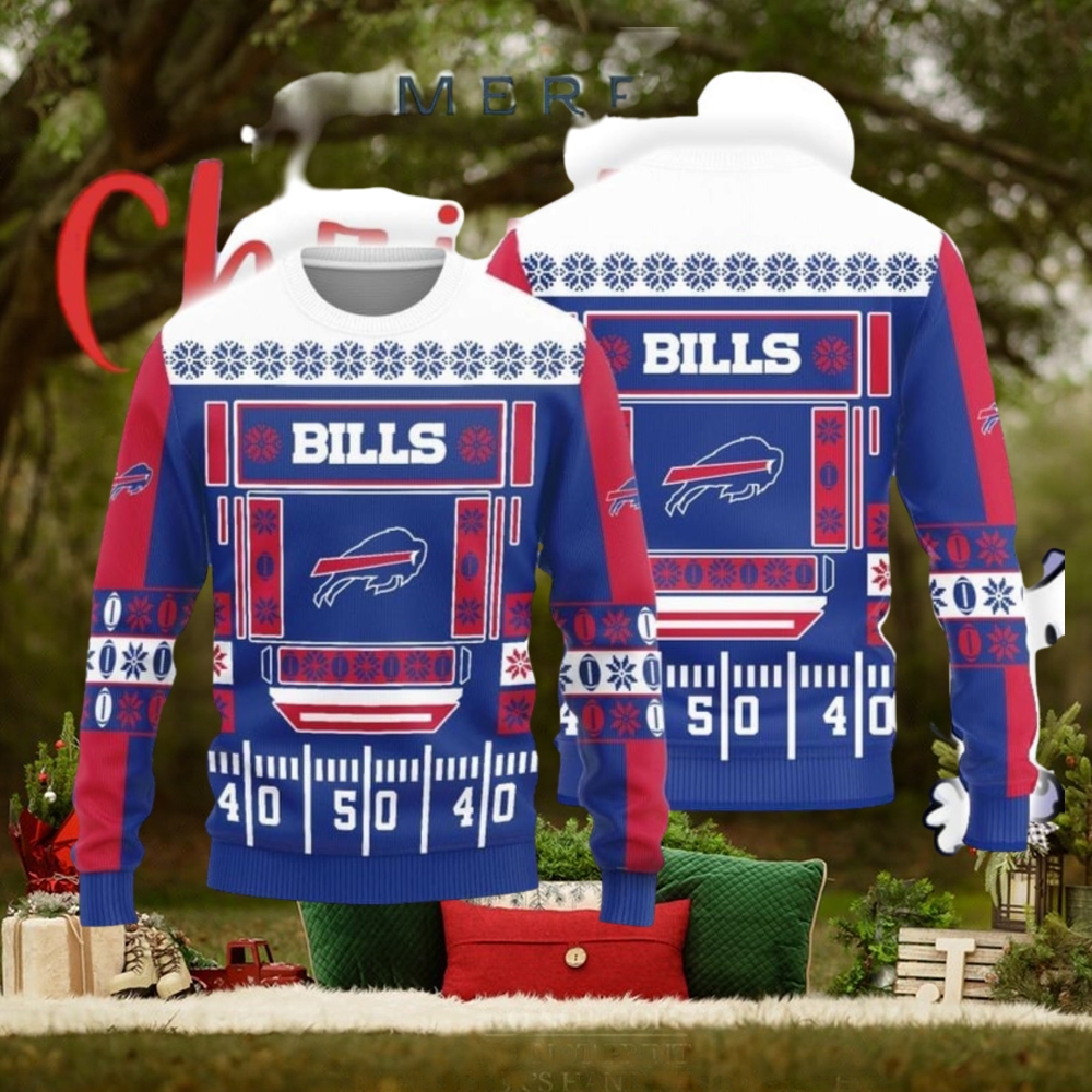 Christmas Sweater Buffalo Bills Christmas Ball Snowfalke Pattern 3D Sweater Christmas Sweater Buffalo Bills Christmas Ball Snowfalke Pattern 3D Sweater