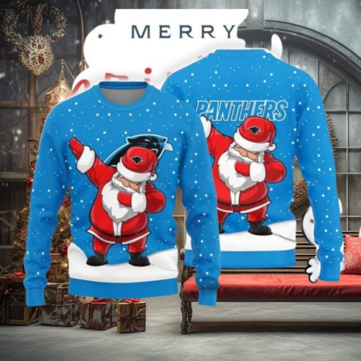 Christmas Sweater Carolina Panthers Dab Santa Limited Edition 3D Sweater