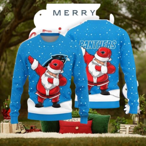 Christmas Sweater Carolina Panthers Dab Santa Limited Edition 3D Sweater