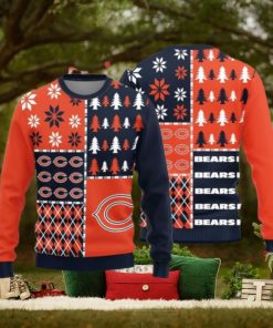 Christmas Sweater Chicago Bears Christmas Pine Trees Pattern Limited Edition 3D Sweater