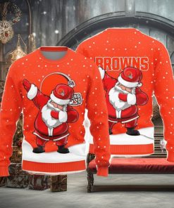 Christmas Sweater Cleveland Browns Dab Santa Limited Edition 3D Sweater