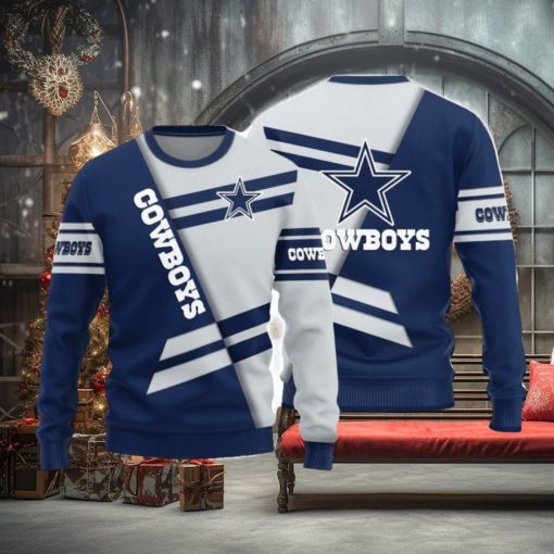 Christmas Sweater Dallas Cowboys Basic Pattern Limited Edition 3D Sweater