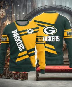 Christmas Sweater Green Bay Packers Basic Pattern Limited Edition 3D Sweater