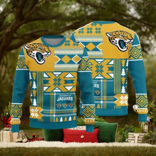 Christmas Sweater Jacksonville Jaguars Christmas Snowflakes Pattern Limited Edition 3D Sweater