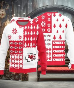 Christmas Sweater Kansas City Chiefs Christmas Pine Trees Pattern Limited Edition 3D Sweater