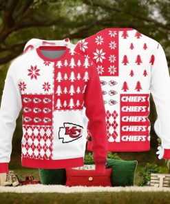 Christmas Sweater Kansas City Chiefs Christmas Pine Trees Pattern Limited Edition 3D Sweater