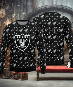 Christmas Sweater Las Vegas Raiders Christmas Pine Tree Patterns Pattern 3D Sweater
