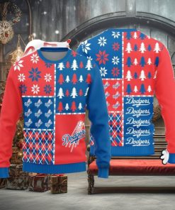 Christmas Sweater Los Angeles Dodgers Christmas Pine Trees Pattern Limited Edition 3D Sweater