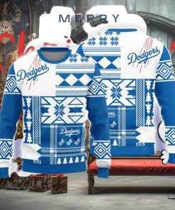 Christmas Sweater Los Angeles Dodgers Christmas Snowflakes Pattern Limited Edition 3D Sweater