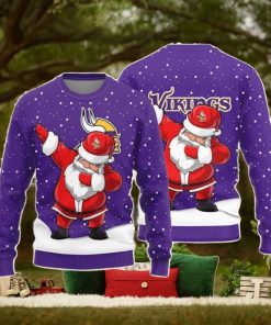 Christmas Sweater Minnesota Vikings Dab Santa Limited Edition 3D Sweater