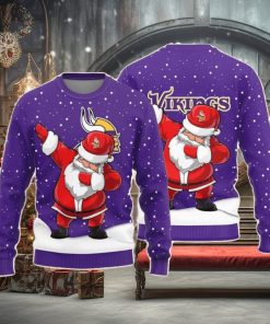 Christmas Sweater Minnesota Vikings Dab Santa Limited Edition 3D Sweater