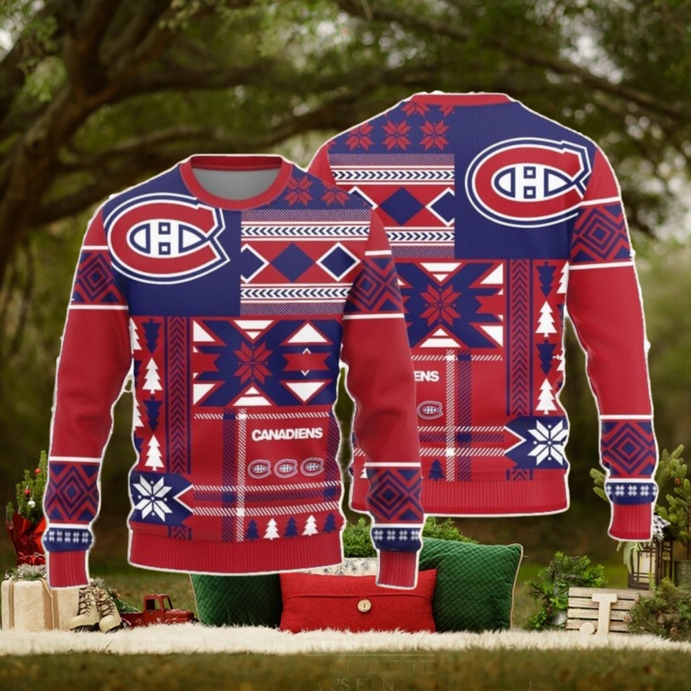 Christmas Sweater Montreal Canadiens Christmas Snowflakes Pattern Limited Edition 3D Sweater Christmas Sweater Montreal Canadiens Christmas Snowflakes Pattern Limited Edition 3D Sweater