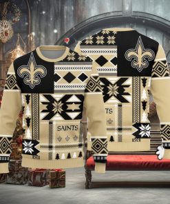 Christmas Sweater Orleans Saints Christmas Snowflakes Pattern Limited Edition 3D Sweater
