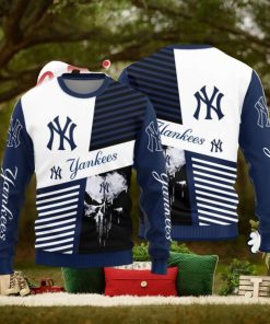 Christmas Sweater York Yankees Skull Pattern Limited Edition 3D Sweater