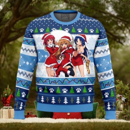 Christmas Taiga Minori and Ami Toradora Ugly Christmas Sweater