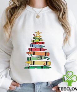Christmas Teacher Crayon Christmas Tree Shirt 3 Christmas Teacher Crayon Christmas Tree Shirt