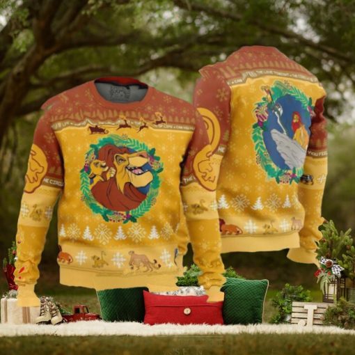 Christmas The Lion King Disney Ugly Christmas Sweater Gift For Holiday 2024