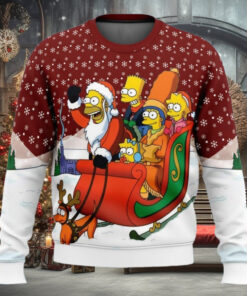 Christmas The Simpsons Ugly Sweater, Homer Simpson Christmas Shirt, Cartoon Movie Xmas Sweater, Family Christmas Sweater, Gift For Fan