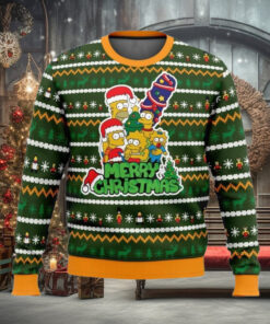 Christmas The Simpsons Ugly Sweater, Homer Simpson Christmas Sweater, Christmas Family Tee, Cartoon Movie Woman Sweater, Gift For Fan