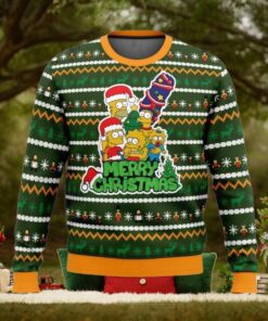 Christmas The Simpsons Ugly Sweater, Homer Simpson Christmas Sweater, Christmas Family Tee, Cartoon Movie Woman Sweater, Gift For Fan