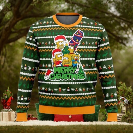Christmas The Simpsons Ugly Sweater, Homer Simpson Christmas Sweater, Christmas Family Tee, Cartoon Movie Woman Sweater, Gift For Fan