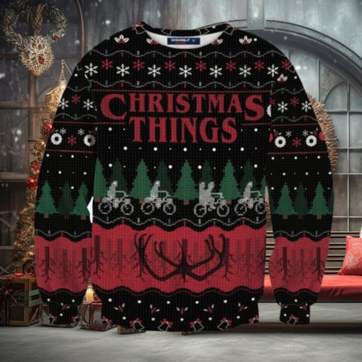 Christmas Things Unisex Wool Sweater Ugly Christmas Sweater 3D